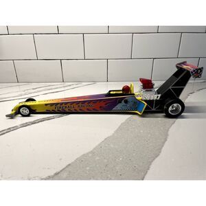 Vintage DRAGSTER RACE CAR Battery Operated GOLDLOK TOYS Fireball Racing